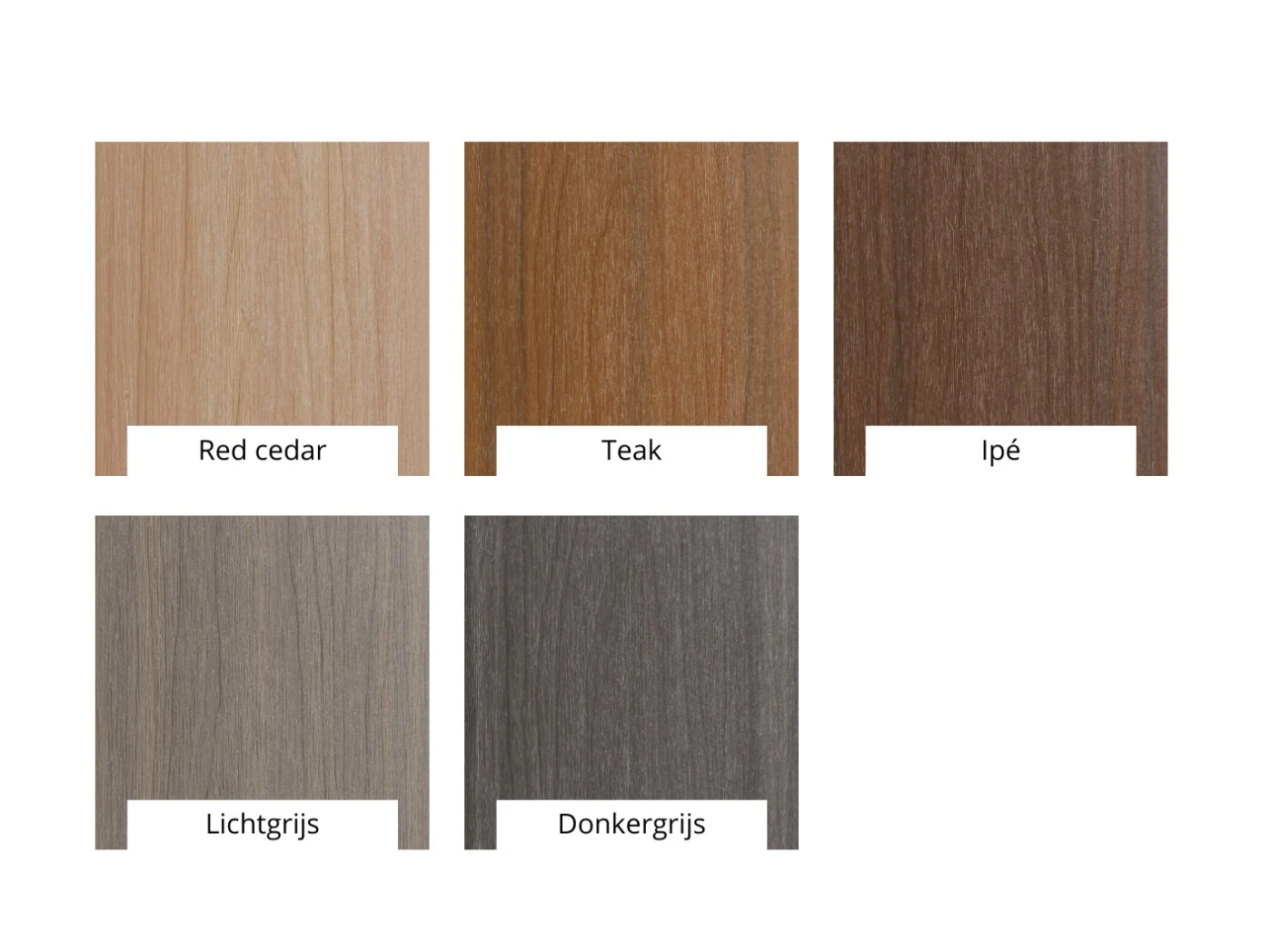 Composiet Vlonderplank 2.3 x 21 cm (23 x 210 mm) Lichtgrijs - Lengte 300 cm - Afbeelding 2